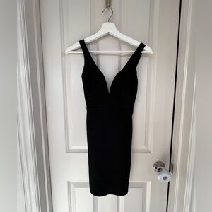 Lulu's Classic Black Mini Dress